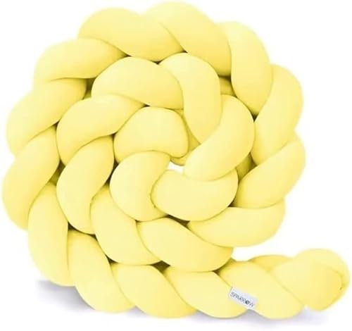 Evimstil Seitenschläferkissen Bettschlange Body Pillow Baumwolle - Kopfkissen lang Bettrolle Schlafkissen Nackenrolle Kissen, Gelb, 100cm