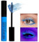 Allbestaye Bunt Wimperntusche Neon Mascara, Wasserfest Feiner Pinsel gelb grün blau orange rosa lila Wimpern Long-lasting, Augen Make-up Extra Long Lash Verlängerung & Volumen Eyelash Mascara (Blau)
