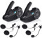 SolaMr Q7 Motocicleta Casco Auricular BT5.1 Motocicleta Impermeable Intercomunicador Sistema de Comunicación Auricular Bluetooth con SafeRiding APP, Radio FM, Reproductor MP3, Hasta 7 Pilotos (2 Pack)