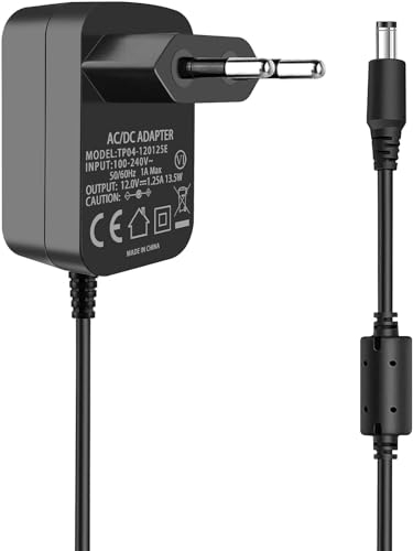Jippofu 15W Echo Dot Ladekabel Netzteil für Amazon Alexa Echo Dot 3rd 4th 5th Gen, Echo Show 5 1st 2nd Gen, Echo Spot, Echo Pop, Fire TV Cube, 12V 1.25A Netzkabel Ladegerät Stromkabel Charger 1.8M
