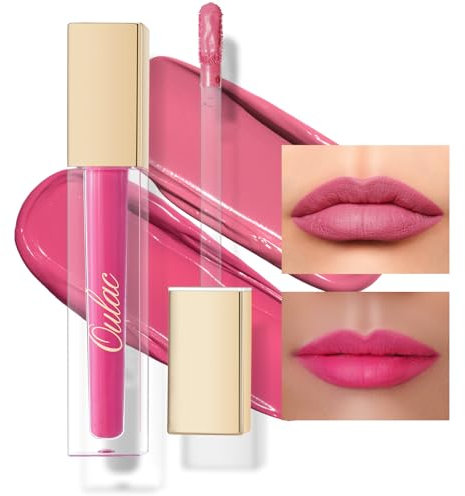 Oulac Matt Lippenstift Langanhaltender Flüssiger Matt Ink Cremiges Lippenstifte, Matte Finish, Intensive Farbe, Vegane 4.5 ml*2 M09+M25