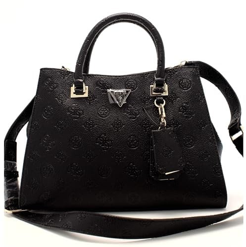 GUESS Cresidia Society Satchel Black