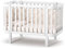 Veres Monaco Babybett/Gitterbett (120x60 cm) - Premium Luxus Kollektion, sicher & multifunktional (Weiß)