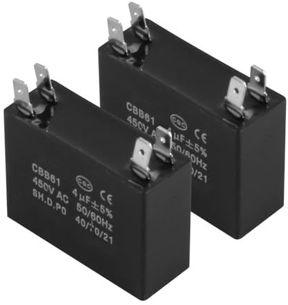 Ieron Kondensator für Deckenventilatoren, metallisierte Polypropylenfolie, Zubehör für Start und Betrieb von Wechselstrom, geeignet für Wasserpumpenmotorgeneratoren