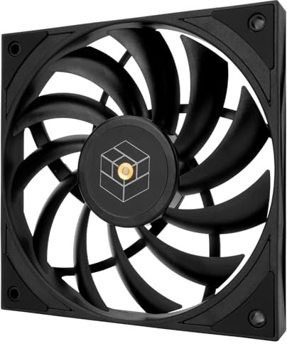 Thermalright TL-H12015B Thin Computer Case Fan-1900RPM, CPU Fan, 15mm Slimline Cooling Fan, 12cm CPU Cooler Fan,Compatible with Desktop Heatsink Cooler and Case