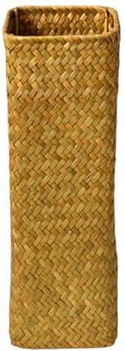Rattan-Vase, 30, 5 x 10, 2 cm hohe Bodenvasen, rustikale Rattan-Dekoration für Hochzeiten, Zuhause, Büro, Café, Tischdekoration.