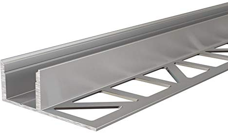 Deko-Light, Kakelprofil EL-03-12 för LED-remsor 12–13,3 mm, längd 125 cm, anodiserad silver
