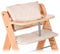 hauck 2-tlg. Deluxe Sitzkissen für Alpha Hochstuhl - Sitzpolster/Sitzauflage/Sitzverkleinerer/Hochstuhlauflage (Beige)