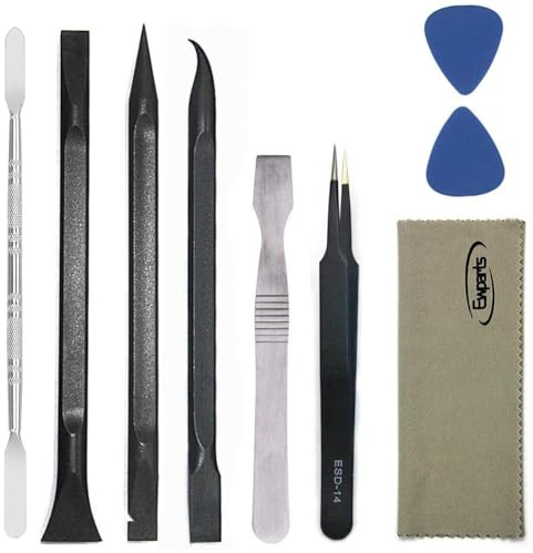 Ewparts Kit de herramientas electrónicas profesionales de 9 piezas kit de herramientas de palanca de plástico kit de reparación de herramientas de apertura con herramienta de palanca Spudger
