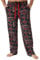 Marvel Avengers Men Teenagers Pyjama Bottoms, Comfy Nightwear Sleepwear Lounge Pants, Gifts for Him (2XL, Black/Red Deadpool)