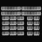 Yushu 1 Set 24 Pin x 4 8 Pin x 12 6 Pin x 8 PP Kabelkamm Klemme/Clip/Kommode für 3,4 mm ummantelte Kabel Netzteil-Stecker (Material: PP).