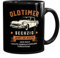 Moonworks® Kaffee-Tasse Geburtstag Spruch Oldtimer Retro Design Print Vintage Auto Geschenk für Männer 60 Jahre uni - schwarz Keramik-Tasse