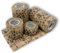 LisaCare - 4er-Set Cohesive Bandage 10cm +7,5cm+5cm+2,5 breit - Kniebandage Hund - Haftbinde selbstklebend (Teddy beige)