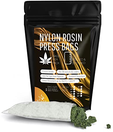 Rosin Bags Nylon Presstasche gefaltet & genäht zur Öl Extraktion Kolophonium Mesh Filter Taschen Herstellung Rosin (5 x 10, 35)