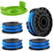 Moritale Bobine de Fil pour Greenworks 40V G40LT G40LTK2 G40LTK2x 29187 Pièces de Rechange Coupe Bordure (4 pièces)