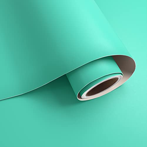 VaryPaper Tapeten Blau Matt Klebefolie Selbstklebende Folie für Möbel Blau 40cmx200cm Klebefolie für Küchenarbeitsplatte Schrankfolie Küchentapete Wand Abwaschbar Tapete Badezimmer Schlafzimmer Tisch
