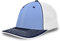 Pacific Headwear Unisex-Erwachsene Trucker Pacflex Cap, Columbia Blue/White/Navy, L