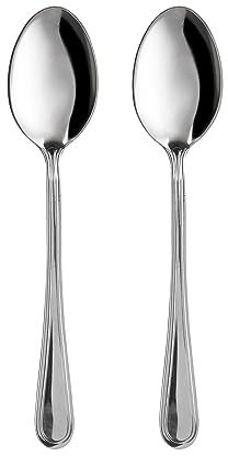 EME Set cucchiaini City in Acciaio Inox, 2 Pezzi Grigio Posate Tavola