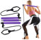 GLKEBY Pilates Stick Kit, mit einstellbarem Widerstand und tragbarem Pilates Übungsstock, geeignet zum Dehnen, Yoga, Shaping, Training, Sit-ups und Gewichtsverlust