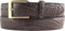BELTINGER Gürtel mit Krokoprägung 3,5 cm | Leder-Gürtel für Herren 35mm Kroko-Optik | Kroko-Muster Schnalle Gold | Braun 105cm