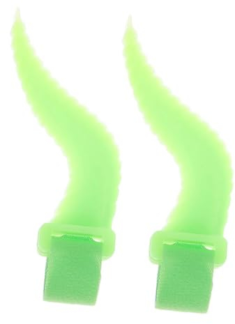 HOMSFOU 2st Zubehör Für Kopfhörerhörner Dämonenhörner Für Kopfhörer Halloween-Party Verkleiden Dämon Cosplay Hörner Kabelgebundene Headset-befestigungsornament T9 Kieselgel Ohr Einstellen