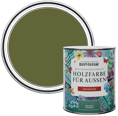 Rust-Oleum Green Mould-Resistant Garden Paint in Gloss Finish - Jasper 750ml