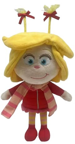 SENTOYA Plüschtier Grinch Weihnachten Hunde Plüsch Puppe Stuffed Toy Wurfkissen Stofftier Geschenke für Kinder Mädchen Jungen (Mädchen)