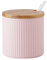 Dowbom Sucrier avec couvercle et cuillère, pot à sucre, pot à sucre, pot à sucre, pot de rangement, récipient à sucre (rose)