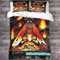 YTPONBCSTUG Metallica Bedding Set,3D Heavy Metal Quilt Duvet Cover Sets,heavy Metal Bed Cover Soft,heavy Metal Duvet Set with Zipper King（220x240cm）