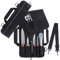 QIUPFGUT Borsa per coltelli da chef, tasca per coltelli da cucina nera, porta utensili multiuso, Borsa per Set Coltelli da Macellaio con spalla e maniglia
