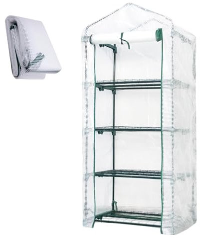 Housse de rechange en PVC pour serre - Résistante aux UV - Pour ferme, jardin, terrasse