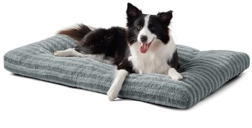 FURTIME Washable Dog Bed Large Sized Dogs, Deluxe Medium Dog Crate Beds