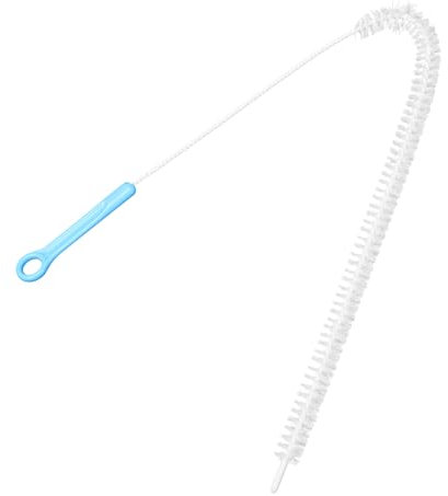 LIFKOME Brosse de Drain Flexible pour Évier et Lavabo Outil de Nettoyage Blocage avec Poignée Confortable Brosse à Cheveux et Débouchage