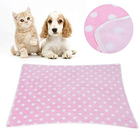 Hundedecke Hundebett Matte Schlafplatz Decken Softe Warme Hundedecke Katzendecke Super Weich Haustier Decke für Hund Welpen Katze(40 x 60 cm Pink)