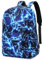 Jungen Schultasche Teenager Schulrucksack Jugendliche Rucksack Schule Daypacks Kinder Groß Schulranzen Wasserdicht (1-Blau)