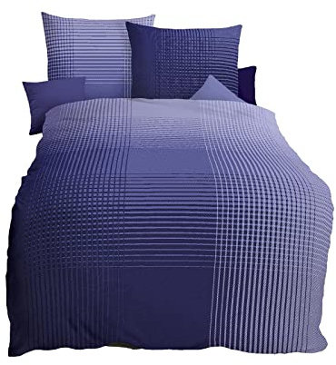 Kaeppel Mako-Satin Bettwäsche Master violett, 1 Bettbezug 155 x 220 cm + 1 Kissenbezug 80 x 80 cm