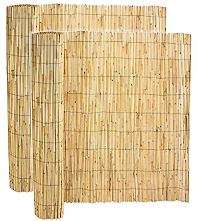 Lot de 2 canisse en bambou, clôture de jardin, couverture de protection contre le vent et le soleil - Longueur 500 x Profondeur 150 cm -JUANIO-