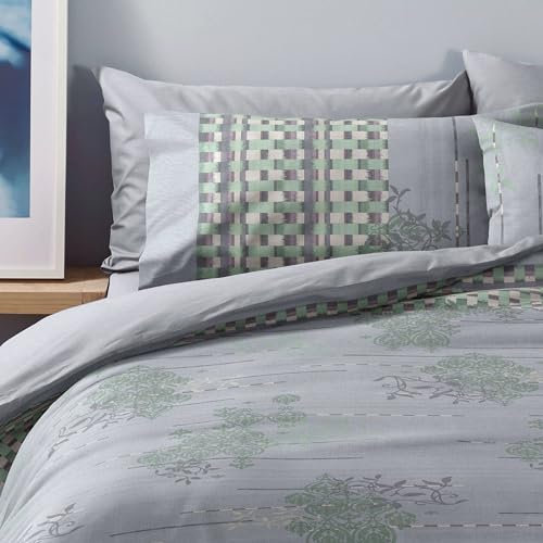 Bassetti Parure Letto Copripiumino Matrimoniale 100% Cotone (1 Sacco Copripiumino 250x200 + 2 Federe 50x80cm) MATTING G2