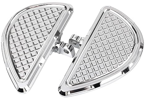XMMT Marchepieds passagers chromés pour moto - Montage mâle - Pour Harley Touring Street Glide Road Glide Softail Dyna Electra Glide Sportster