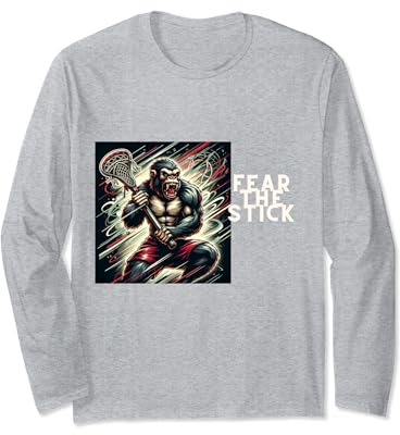 Mean Monkey Lacrosse - Fear the Stick Langarmshirt