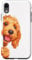 iPhone XR Cockapoo Peeking Around Corner Dog Lovers Case