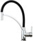 Homelody Grifo Cocina Grifo Mezclador Universal Negro Totalmente De Cobre Para Fregadero Grifo De Cocina Giratorio De Un Solo Orificio Frío Y Caliente