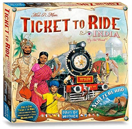 Asmodee Zug um Zug - India Map Collection 2 - Brettspiel-Erweiterungsset für 2-5 Spieler ab 8 Jahren
