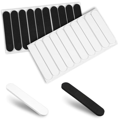 YUXIANLB 30 Stück Hutgrößen-Reduzierer Einsätze Schaumstoff-Reduzierer Schaumstoff-Reduzierband für Hüte Kappen Selbstklebendes Hut-Reduzierband Hüte Schweißband Schutzhelm Zubehör (Schwarz, Weiß)