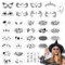 OOTSR 36 Stk Wiederverwendbare Schablonen für Kinder, Tattoo-Schablonen für Gesicht und Körper, Kreativität Tattoo Schablone für Karneval Halloween Schminke Partys