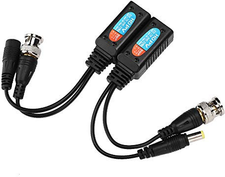 ZJchao Adaptador de Coaxial a Ethernet, Coaxante a Ethernet Coaxante a los Adaptadores de Transceptor Transceptor Balun Video Potence Balun Par Transmisor