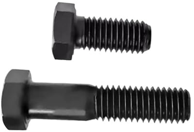5 pièces UNC 7/16-14 vis à tête hexagonale noire filetage partiel complet(4 Inch,5pcs 7l16-14-Partial)