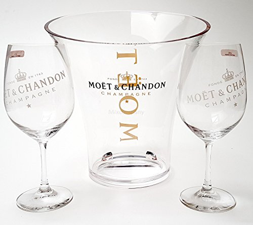Moet & Chandon Champagner Flaschenkühler + 2x Moet Ice Gläser