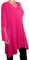 Eye Catch Aux Femmes en Vrac Longue Robe Tunique Dentelle Hauts Chemise Dames Grande Taille Fushia Taille 54-56