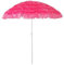 Mojawo Parasol de plage Hawaii - En polyester - Rose - Diamètre : 1,6 m